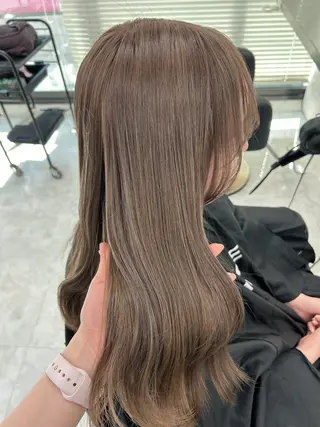 カラー 透ける透明感カラー 🤍anju🎀のヘアスタイル