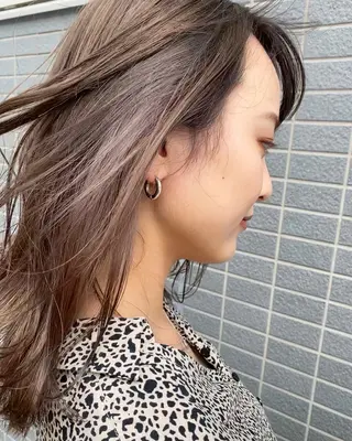 セミロング カラー ヘアアレンジ パーマ指名No1 /namiのヘアスタイル