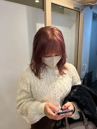 ミディアム カラー kakeru/ボブ パーマ/レイヤーのヘアスタイル