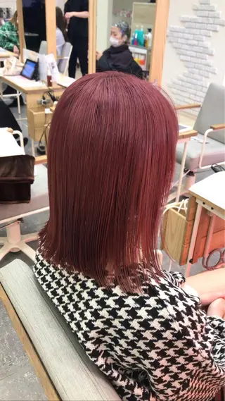 ミディアム 太白区白髪ぼかし/ ボブカット/千葉達人のヘアスタイル