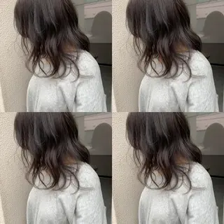 セミロング カラー パーマ アブアイ所属・艶髪・酸性ストレート フリツのヘアスタイル