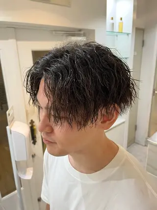 ミディアム 小村 敏司のヘアスタイル