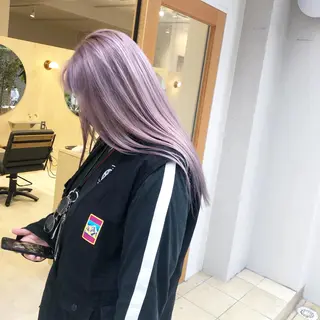 セミロング カラー ヘアアレンジ 🌸ハイトーン 新田　廉 🌸のヘアスタイル