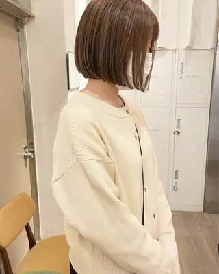 ショート カラー レイヤー/ボブ/ 顔周り/yukinaのヘアスタイル