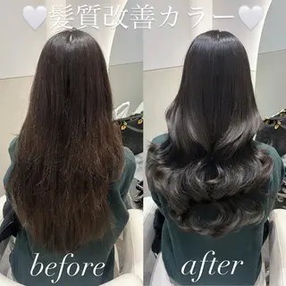 ロング カラー ヘアアレンジ 🩷韓国ヘア/ヨシン モリ🩷Maikaのヘアスタイル