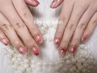 ネイル kao nail マグネット/長さだしのネイルデザイン