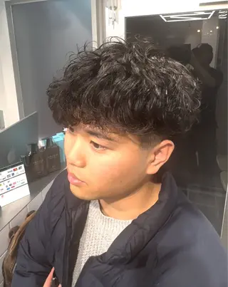 パーマ メンズ 👑駅近メンズサロン パーマ特化北千住👑のヘアスタイル