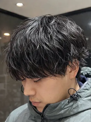 ショート パーマ メンズ メンズパーマ 岩成健志郎のヘアスタイル