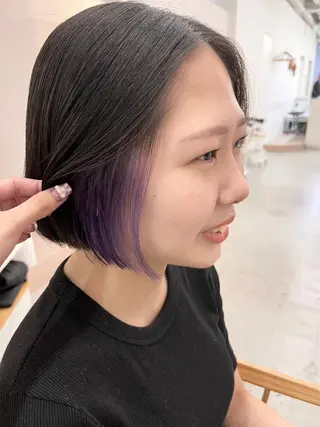 カラー Asumi/伏見 /ブリーチ/花屋併設のヘアスタイル