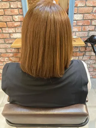 ミディアム 菅 未祐のヘアスタイル