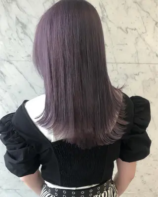 ミディアム カラー entality所属・mizuki  韓国 ヘア/髪質改善のヘアスタイル