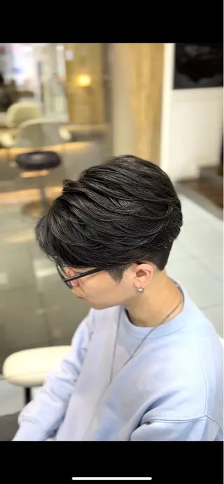 ショート カラー パーマ メンズ 🔮メンズ縮毛矯正 毛流れパーマ💎竹永のヘアスタイル