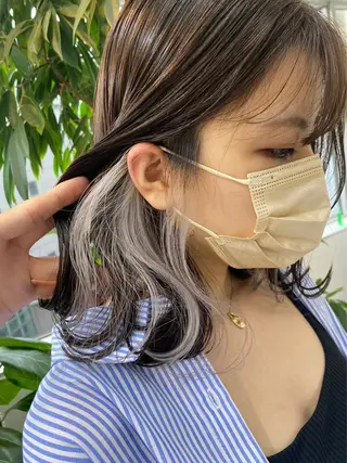 ミディアム カラー verde所属・ノザキ　カイシ /武蔵小山のヘアスタイル