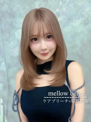 セミロング カラー ヘアアレンジ メンズ ダブルカラー特化💍 tiam💍韓国ヘアのヘアスタイル