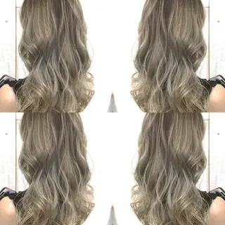 セミロング カラー 井上 一平のヘアスタイル