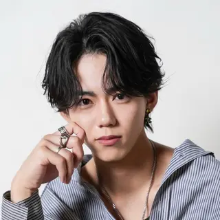 ミディアム カラー パーマ メンズ シースルーマッシュ/ メンズ/KYOHEIのヘアスタイル