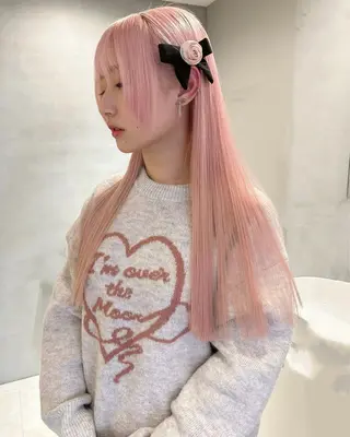 ロング PELE 梅田 ANNEX 大阪梅田茶屋町店 ダブルカラー/ブリーチ/ハイトーン【ペレ】所属・梅田/ハイトーン/ Juriのヘアスタイル