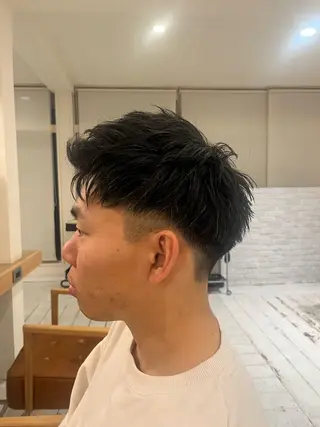 ショート メンズ BLUE       hair＆Life所属・メンズ特化 山崎  蓮のヘアスタイル