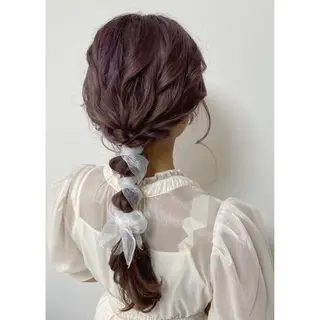 ロング ヘアアレンジ 岡山 愛のヘアスタイル