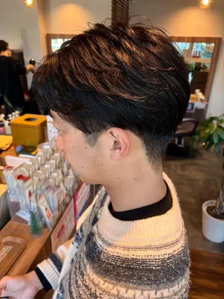 パーマ メンズ 横井 香歩のヘアスタイル