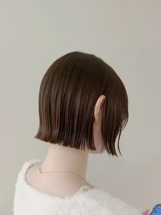 ミディアム 柔らかい縮毛矯正/ ボブ/北林のヘアスタイル