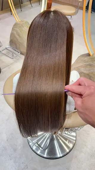 ロング カラー レイヤー❣️縮毛矯正 川村利幸のヘアスタイル