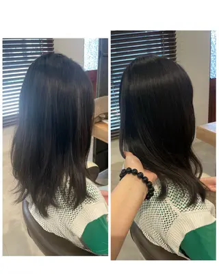 ロング パーマ no4ナチュラル戸祭所属・山越 美裕樹のヘアスタイル