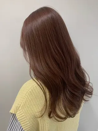 ロング カラー 松浦ゆずき 韓国/ 診断/ダウンパーマのヘアスタイル