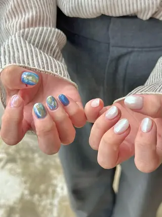 ネイル シモダ カスミ 🦀 @ksm_smdのネイルデザイン