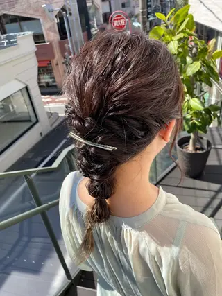 セミロング ヘアアレンジ 韓国風/オシャレ /縮毛矯正/滝口琴未のヘアスタイル