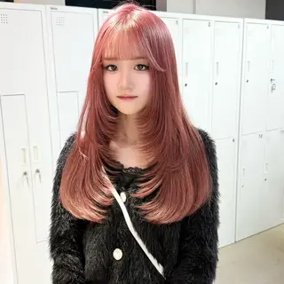 ロング カラー 暖色/ミルクティー /レイヤー/マリア♡のヘアスタイル