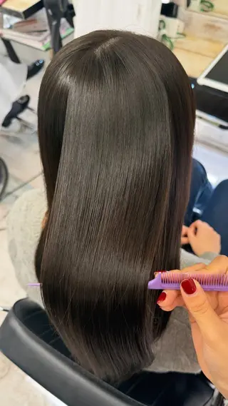 セミロング natura所属・透明感カラー/ 髪質改善🤍ruriのヘアスタイル