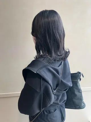 ミディアム 所渉/韓国レイヤー /ウルフカットのヘアスタイル