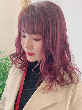 ミディアム カラー ママ美容師まつげ 🤍まき🤍のマツエク・マツパデザイン