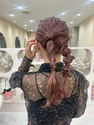 ロング ヘアアレンジ CheRiR所属・アッシュカラーやアレ ンジ得意🌿RIKOのヘアスタイル