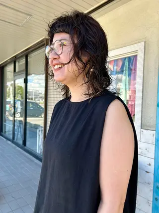 ミディアム カラー パーマ Kukuna所属・原田 慎吾のヘアスタイル