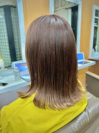 ミディアム カラー 透明感カラー/ イルミナカラーヒロキのヘアスタイル