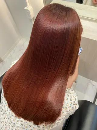 ロング カラー ツバサ 髪質改善のヘアスタイル