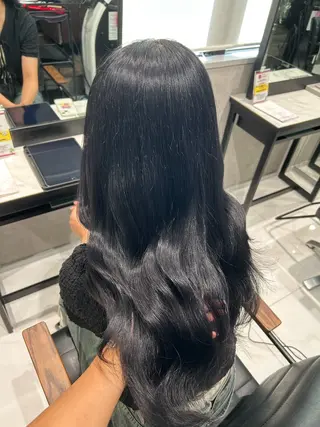 ロング 透明感カラー💙 束感まつげ🪼海月のマツエク・マツパデザイン