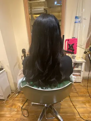 ロング カラー cachecache白金高輪店所属・白金/髪質改善/ダブ ルカラー/ハイトーンのヘアスタイル