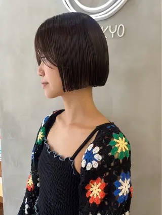 ミディアム 似合わせカット/ ハイトーン/aoiのヘアスタイル