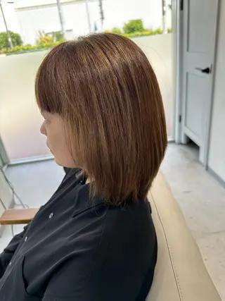 ミディアム カラー 脱白髪染め❕白髪 ぼかし特化🌟ヨコタのヘアスタイル