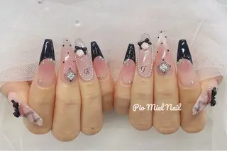 ネイル momo 長さだしのネイルデザイン