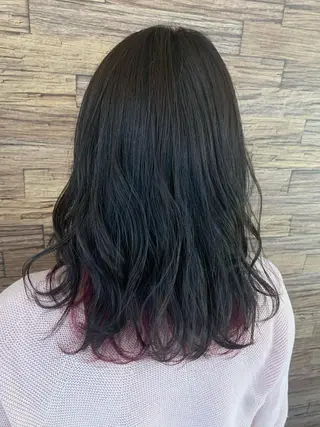 セミロング 有坂 里恵のヘアスタイル