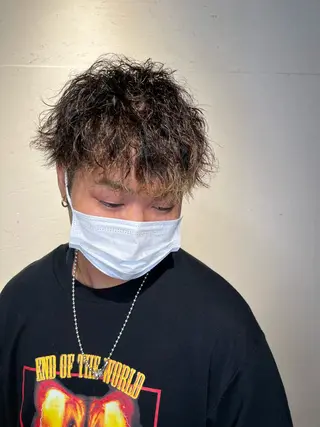 ショート パーマ メンズ FIX hair所属・ボブパーマ/ ウルフパーマ原科🪴のヘアスタイル