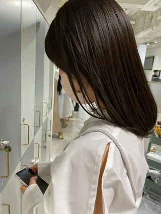 ミディアム カラー LOVESTOIKE 堂本のヘアスタイル