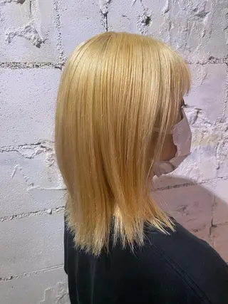 ミディアム カラー 【韓国レイヤー特化 ハッシュカット】のヘアスタイル