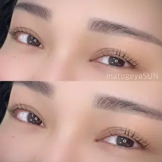 マツエク・マツパ カットスタジオピエロ所属・若江岩田マツエク SUNのマツエク・マツパデザイン