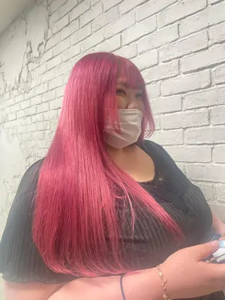 ロング カラー 艶ハイトーン👑♡ NATSUKIのヘアスタイル