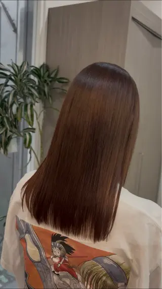 セミロング 艶髪🥣透明感カラー 🫧前田奈津実のヘアスタイル